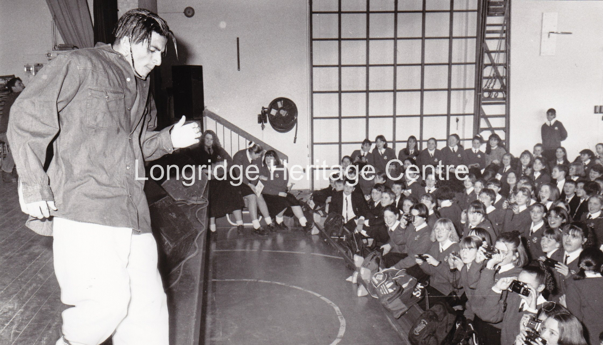 513B - St Cecilia's High School - Visit by Peter Andre - 1995
